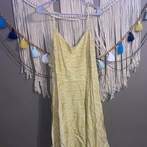 NEVER WORN Yellow Stripped Sundress